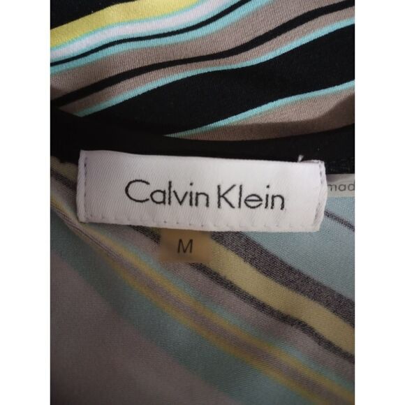 Calvin Klein Maxi Dress Striped Sleeveless Casual Summer Beach Sundress‎ - Picture 4 of 6